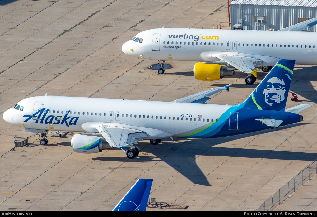 Aircraft Photo of N843VA | Airbus A320-214 | Alaska Airlines | AirHistory.net #716029