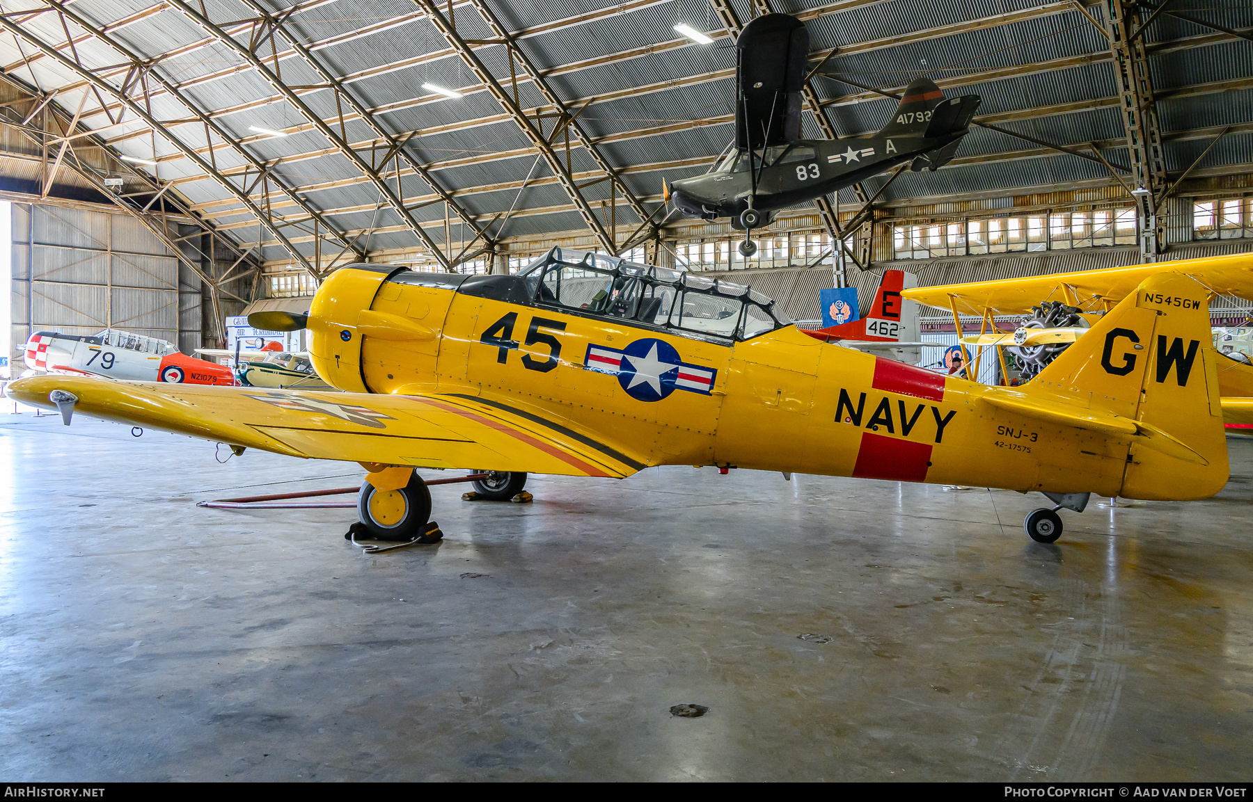 Aircraft Photo of N545GW / 42-17575 | North American SNJ-3 Texan | USA - Navy | AirHistory.net #716045