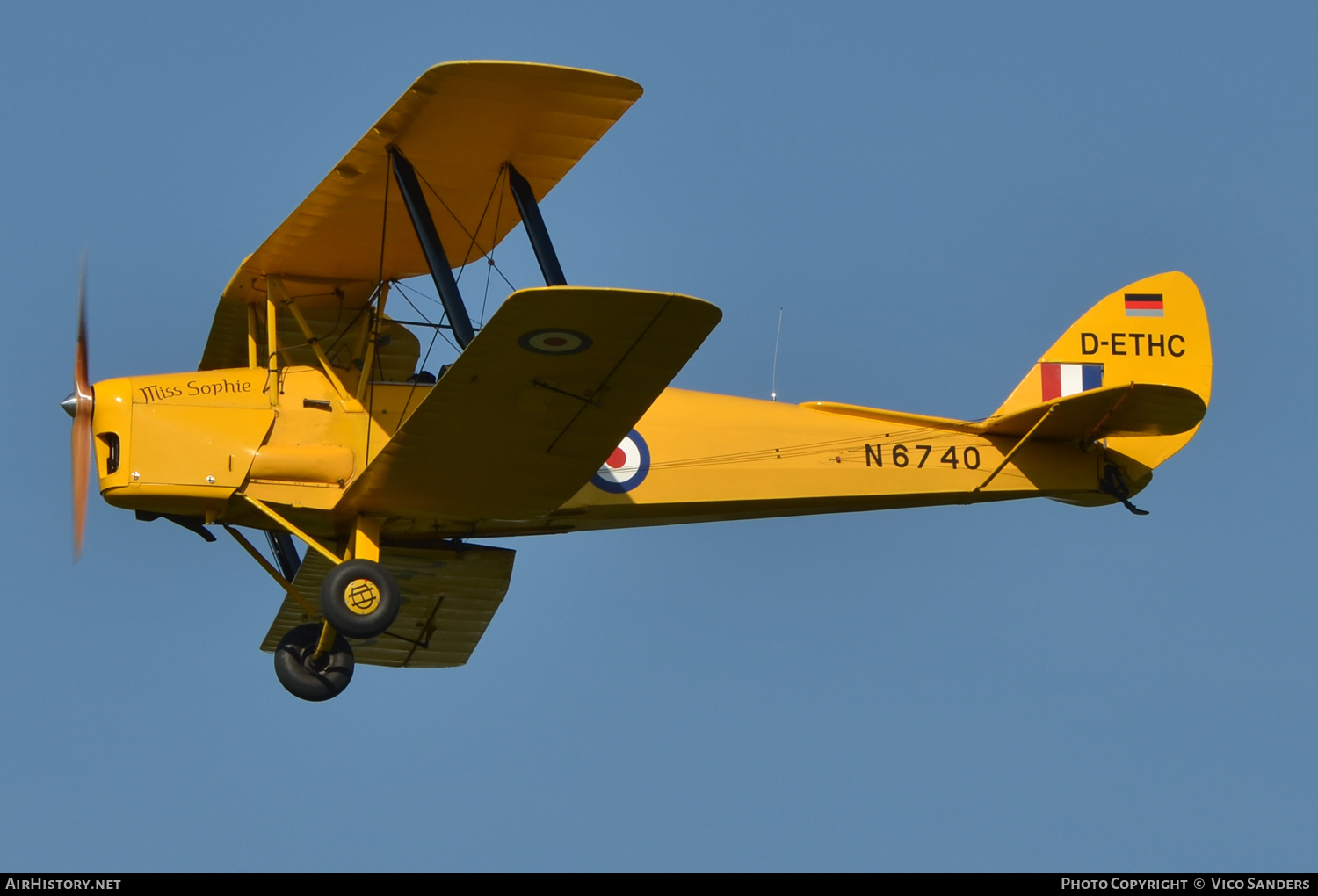 Aircraft Photo of D-ETHC / N6740 | De Havilland D.H. 82A Tiger Moth II | UK - Air Force | AirHistory.net #716054