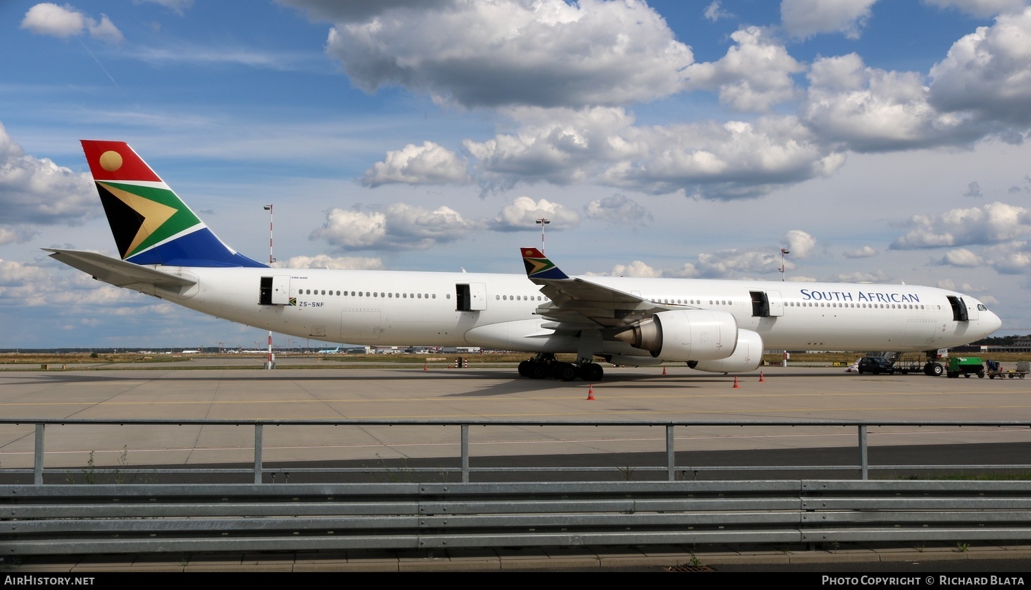 Aircraft Photo of ZS-SNF | Airbus A340-642 | South African Airways | AirHistory.net #716070