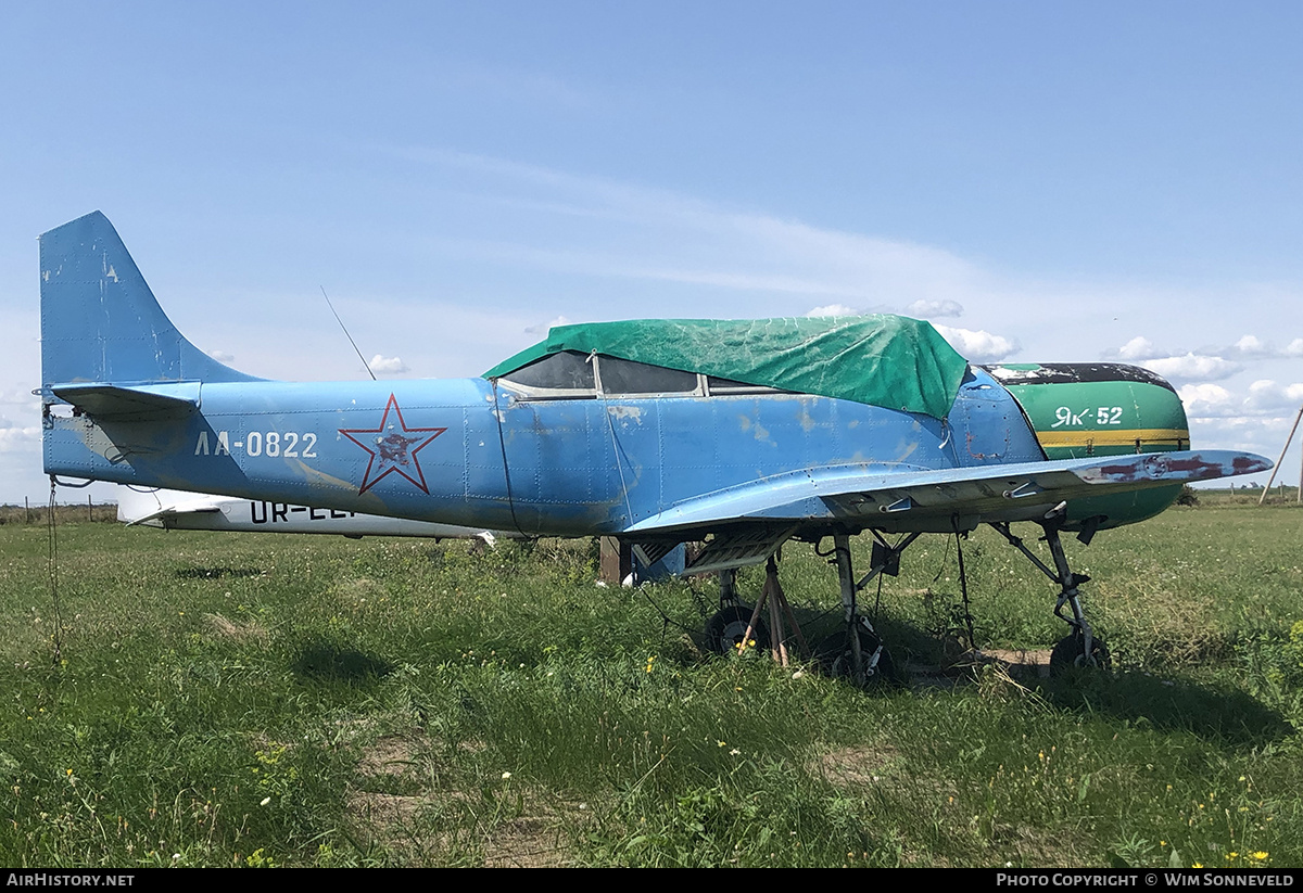 Aircraft Photo of LA-0822 / ЛА-0822 | Yakovlev Yak-52 | Ukraine - TSOU | AirHistory.net #716192