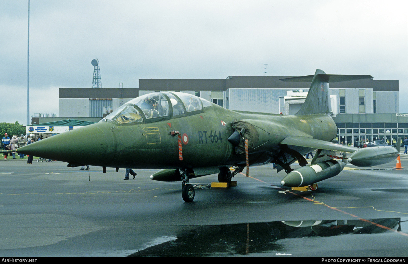 Aircraft Photo of RT-664 | Lockheed CF-104D Starfighter Mk.2 | Denmark - Air Force | AirHistory.net #716281