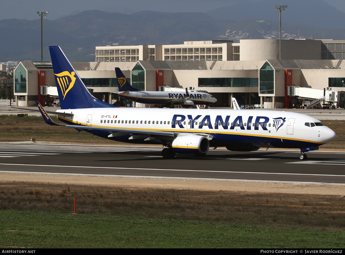Aircraft Photo of EI-FTL | Boeing 737-800 | Ryanair | AirHistory.net #716296