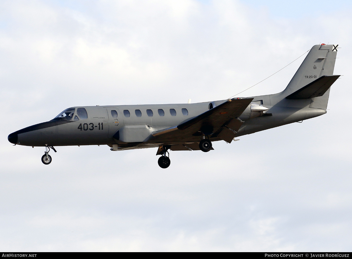 Aircraft Photo of TR.20-01 | Cessna 560 Citation V | Spain - Air Force | AirHistory.net #716299