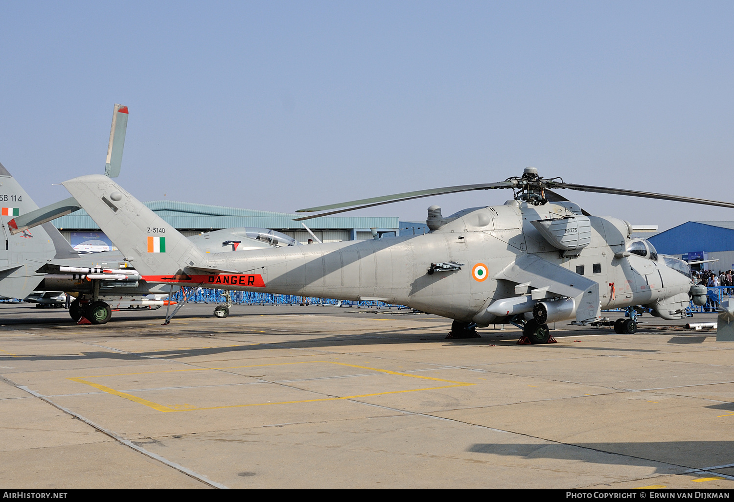 Aircraft Photo of Z3140 | Mil Mi-35E | India - Air Force | AirHistory.net #716320