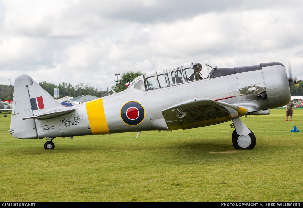 Aircraft Photo of N407EZ / EZ407 | North American AT-6D Harvard III | UK - Navy | AirHistory.net #716372