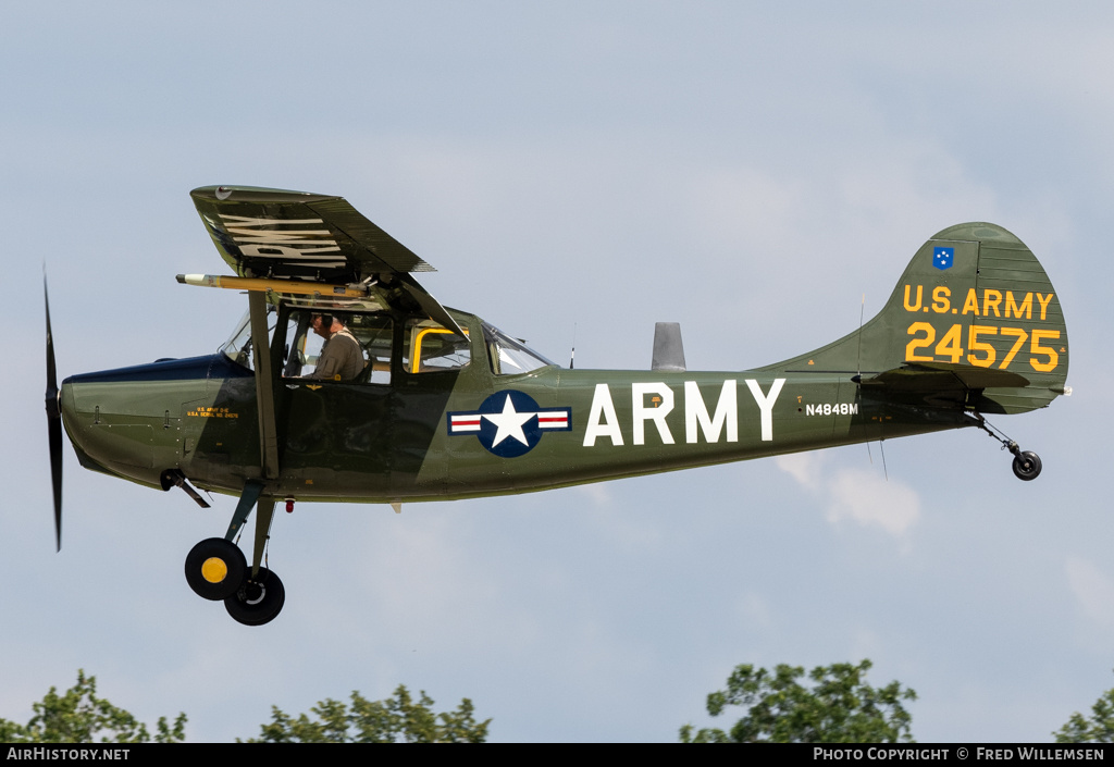 Aircraft Photo of N4848M / 24575 | Cessna L-19A Bird Dog | USA - Army | AirHistory.net #716386