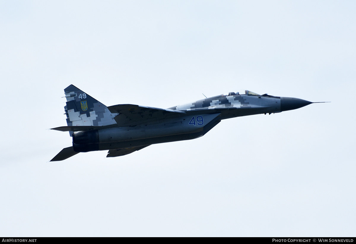 Aircraft Photo of 49 blue | Mikoyan-Gurevich MiG-29MU1 | Ukraine - Air Force | AirHistory.net #716403
