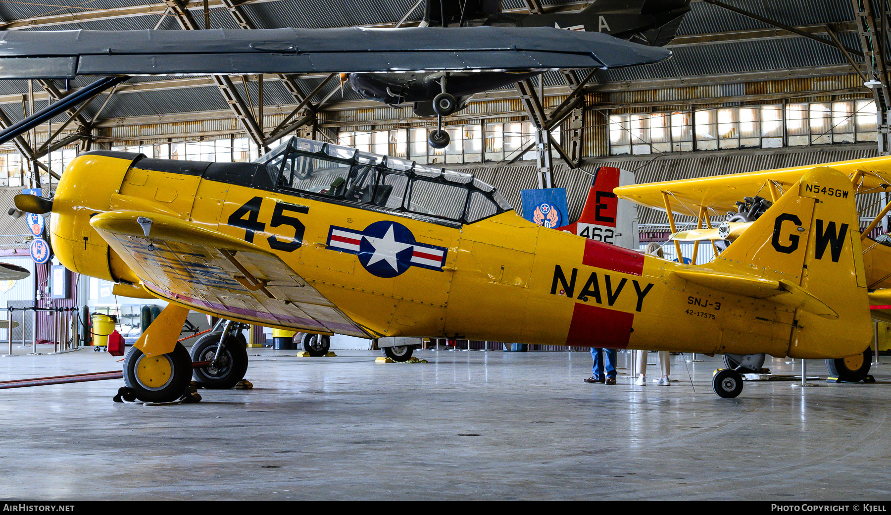 Aircraft Photo of N545GW / 42-17575 | North American SNJ-3 Texan | USA - Navy | AirHistory.net #716410