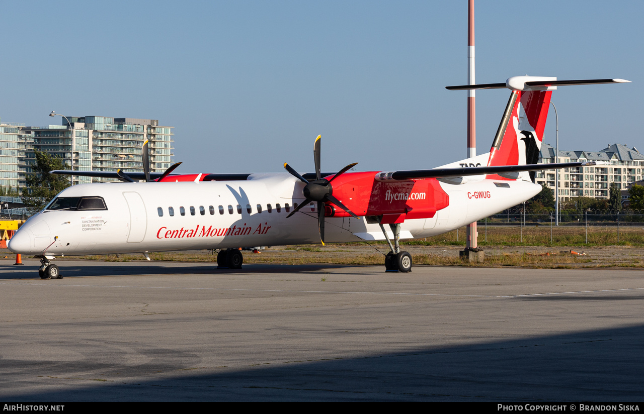 Aircraft Photo of C-GWUG | Bombardier DHC-8-402 Dash 8 | Central Mountain Air - CMA | AirHistory.net #716427