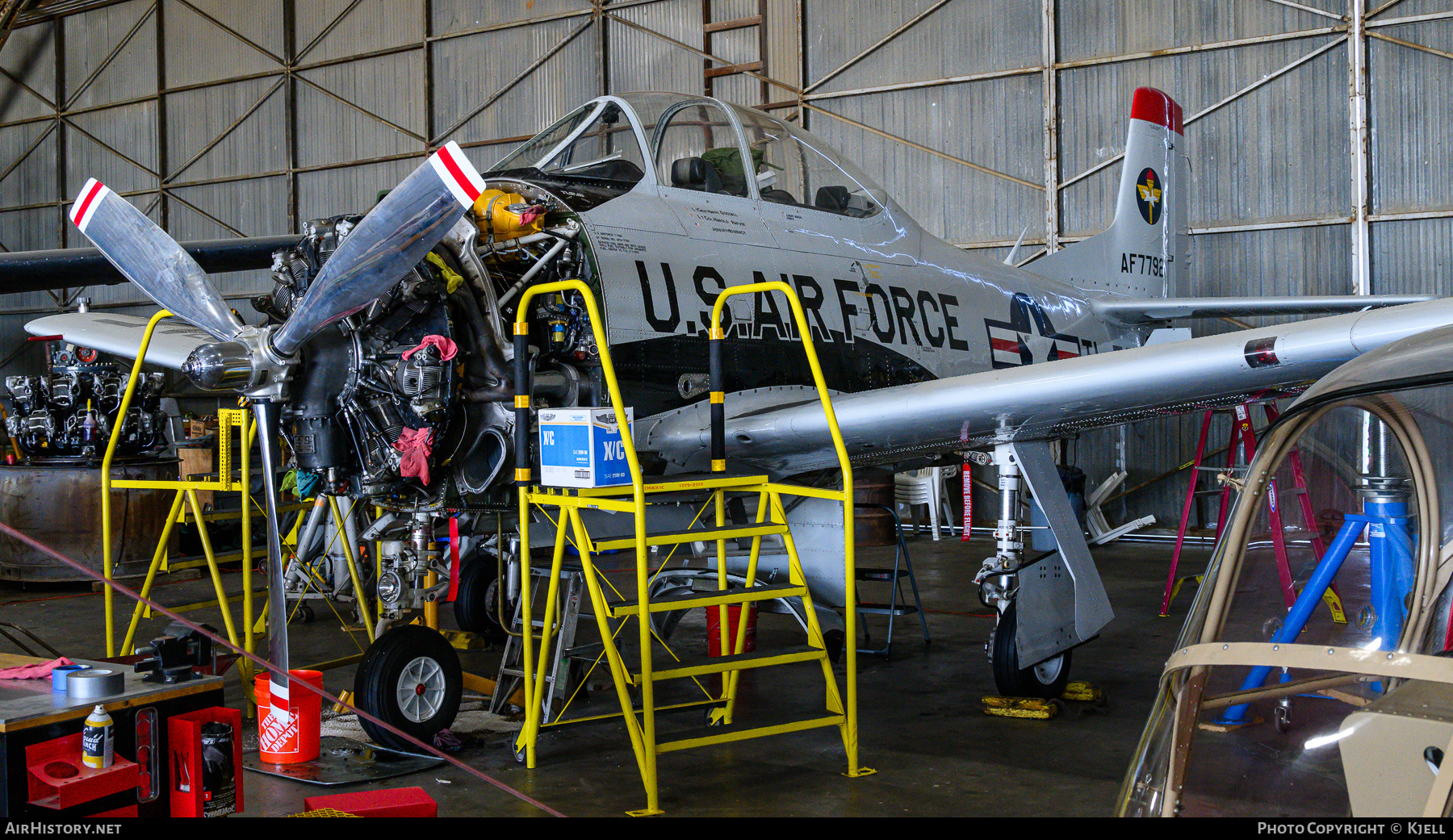 Aircraft Photo of N28GW / AF7792 | North American T-28A Trojan | USA - Air Force | AirHistory.net #716438