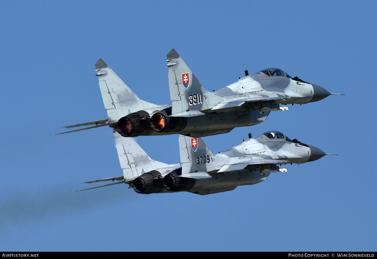 Aircraft Photo of 3911 | Mikoyan-Gurevich MiG-29AS (9-12AS) | Slovakia - Air Force | AirHistory.net #716554