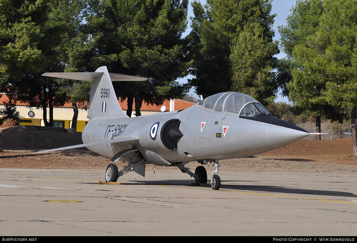 Aircraft Photo of 5961 | Lockheed TF-104G Starfighter | Greece - Air Force | AirHistory.net #716558