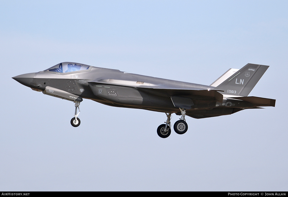 Aircraft Photo of 20-5613 | Lockheed Martin F-35A Lightning II | USA - Air Force | AirHistory.net #716586