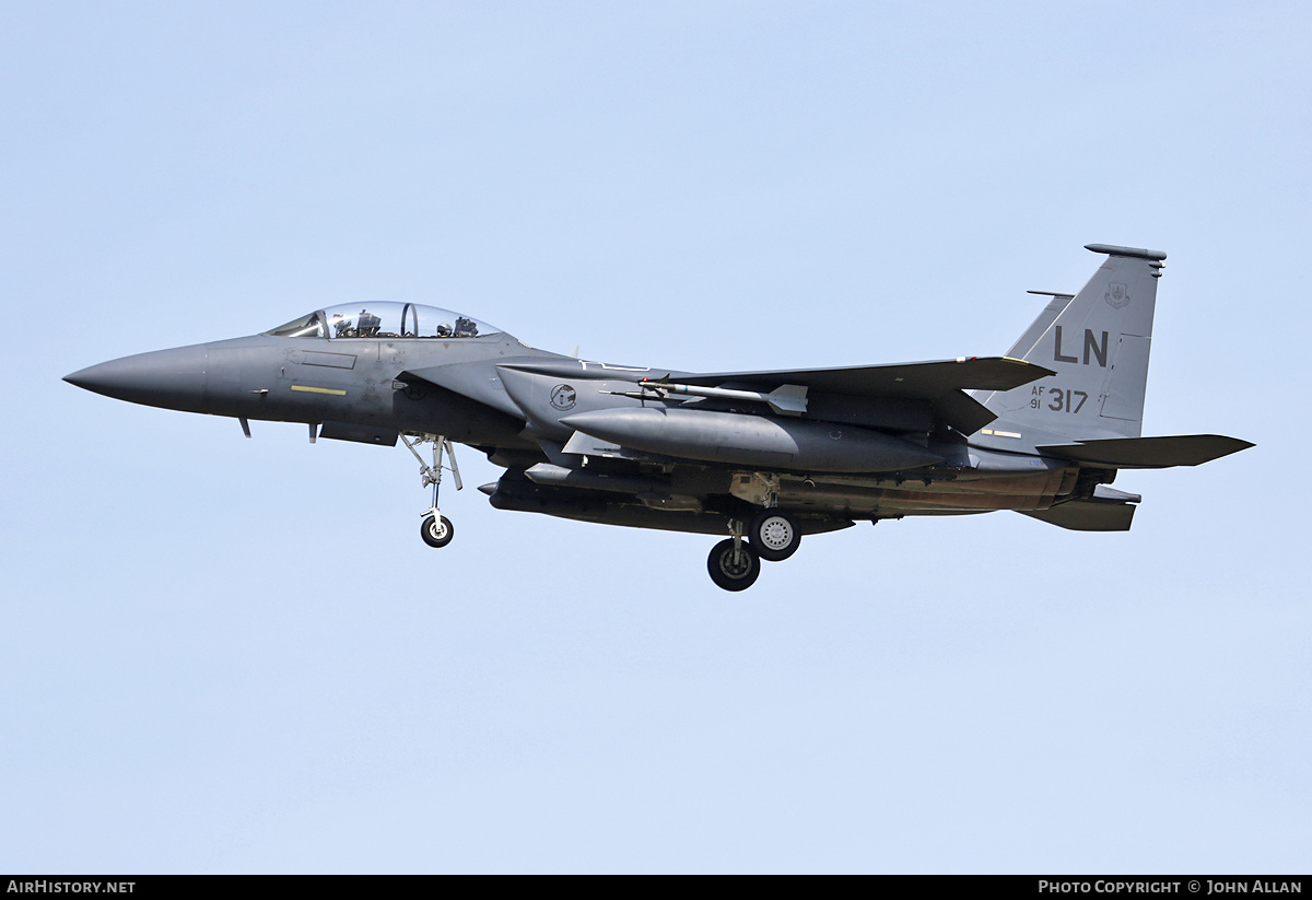 Aircraft Photo of 91-0317 / AF91-317 | McDonnell Douglas F-15E Strike Eagle | USA - Air Force | AirHistory.net #716651