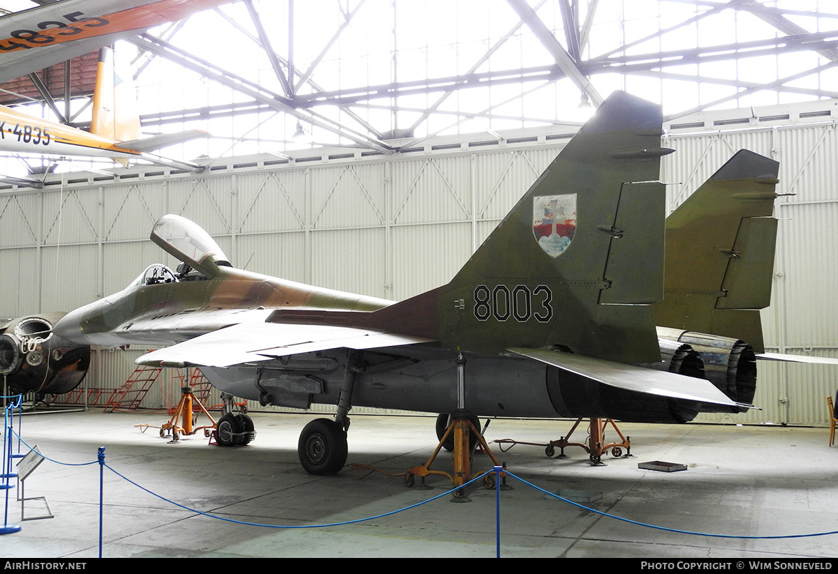 Aircraft Photo of 8003 | Mikoyan-Gurevich MiG-29A (9-12A) | Slovakia - Air Force | AirHistory.net #716669
