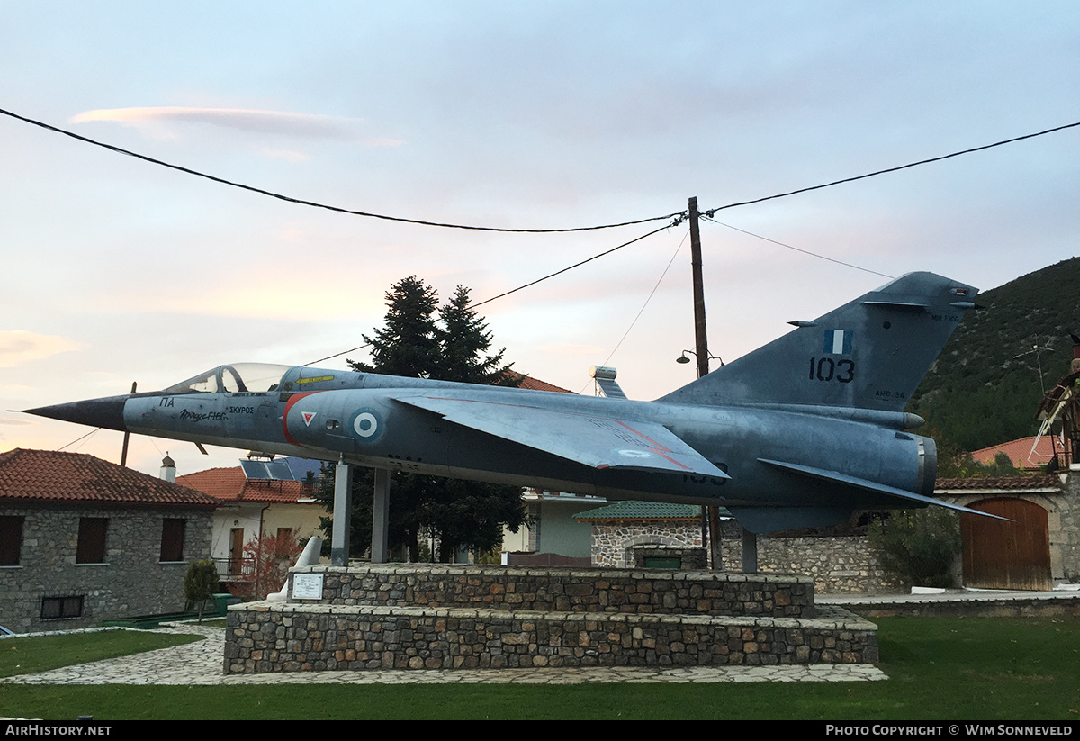 Aircraft Photo of 103 | Dassault Mirage F1CG | Greece - Air Force | AirHistory.net #716714