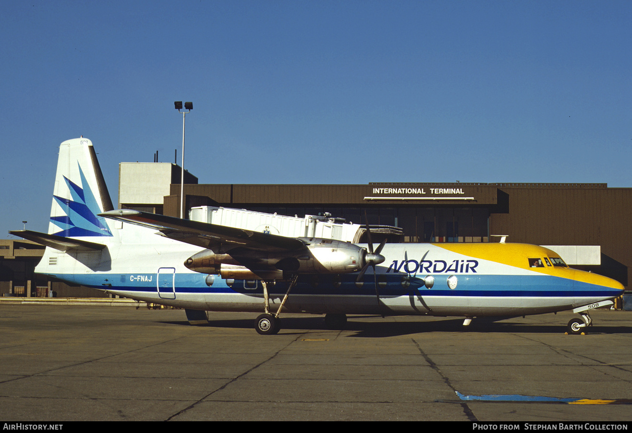 Aircraft Photo of C-FNAJ | Fairchild Hiller FH-227E | Nordair | AirHistory.net #716814