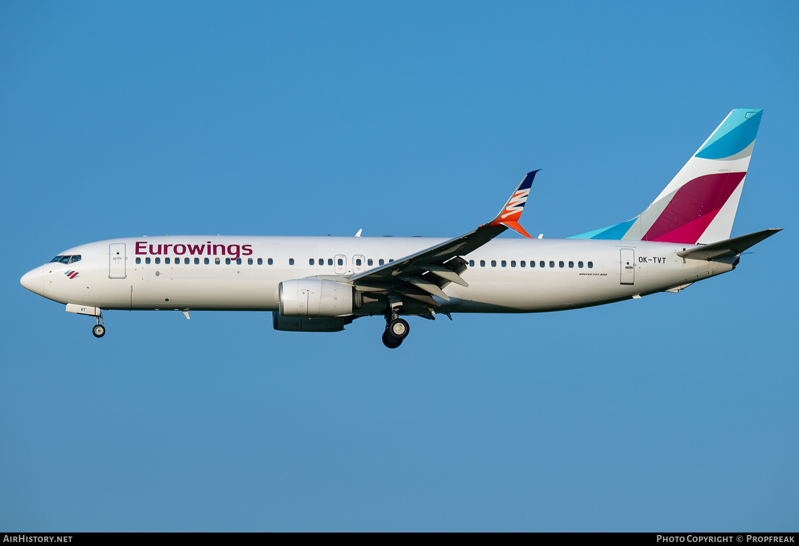 Aircraft Photo of OK-TVT | Boeing 737-86N | Eurowings | AirHistory.net #716917
