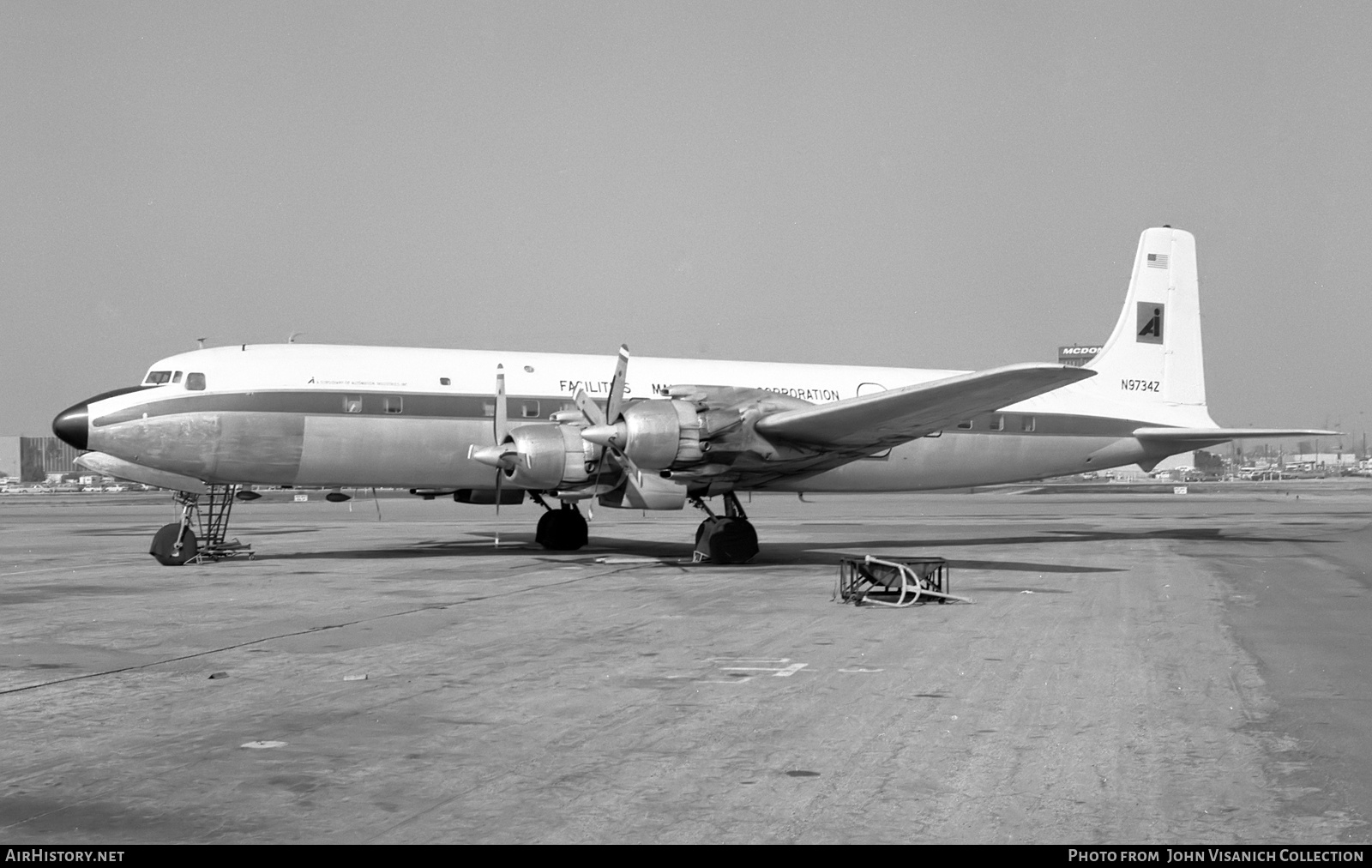 Aircraft Photo of N9734Z | Douglas DC-7C | Facilities Management Corporation | AirHistory.net #716921