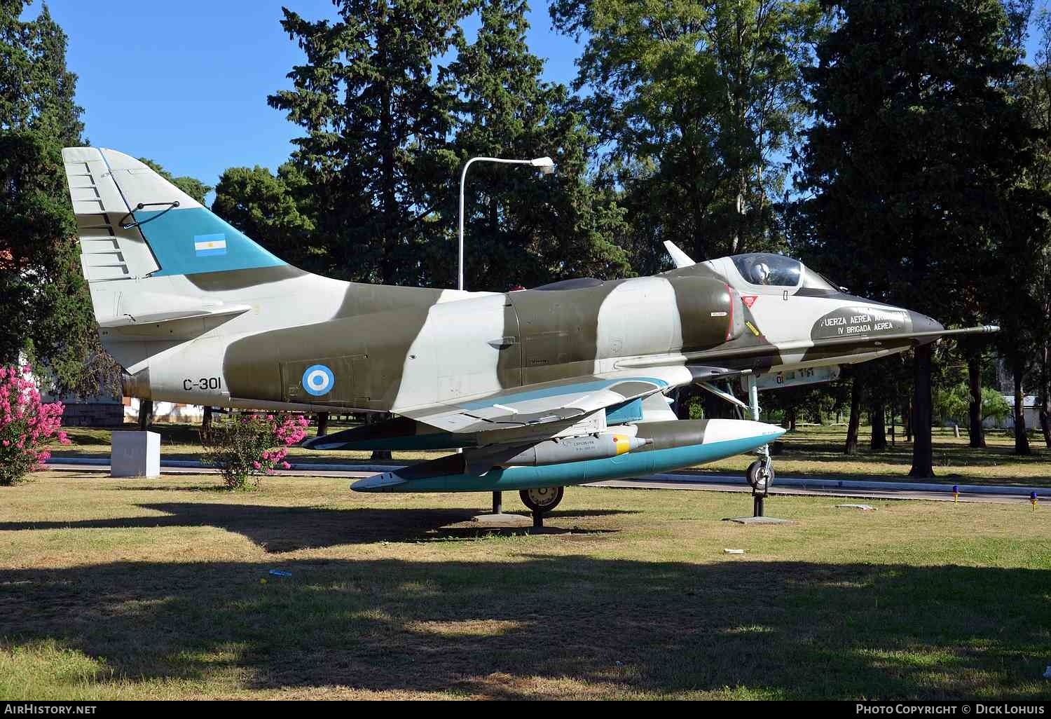 Aircraft Photo of C-301 | Douglas A-4C Skyhawk (A4D) | Argentina - Air Force | AirHistory.net #716950