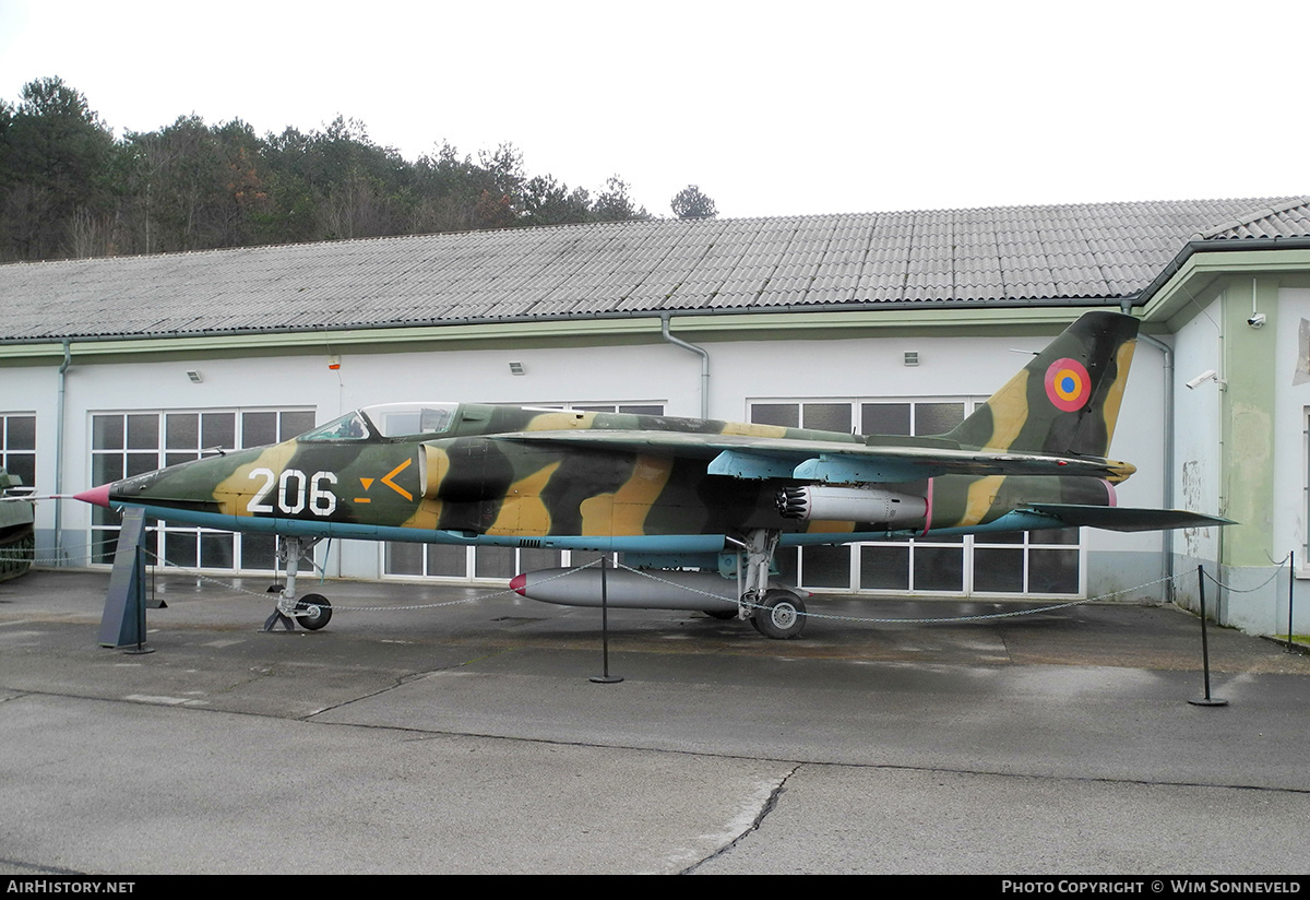 Aircraft Photo of 206 | Craiova IAR-93MB Vultur | Romania - Air Force | AirHistory.net #716972