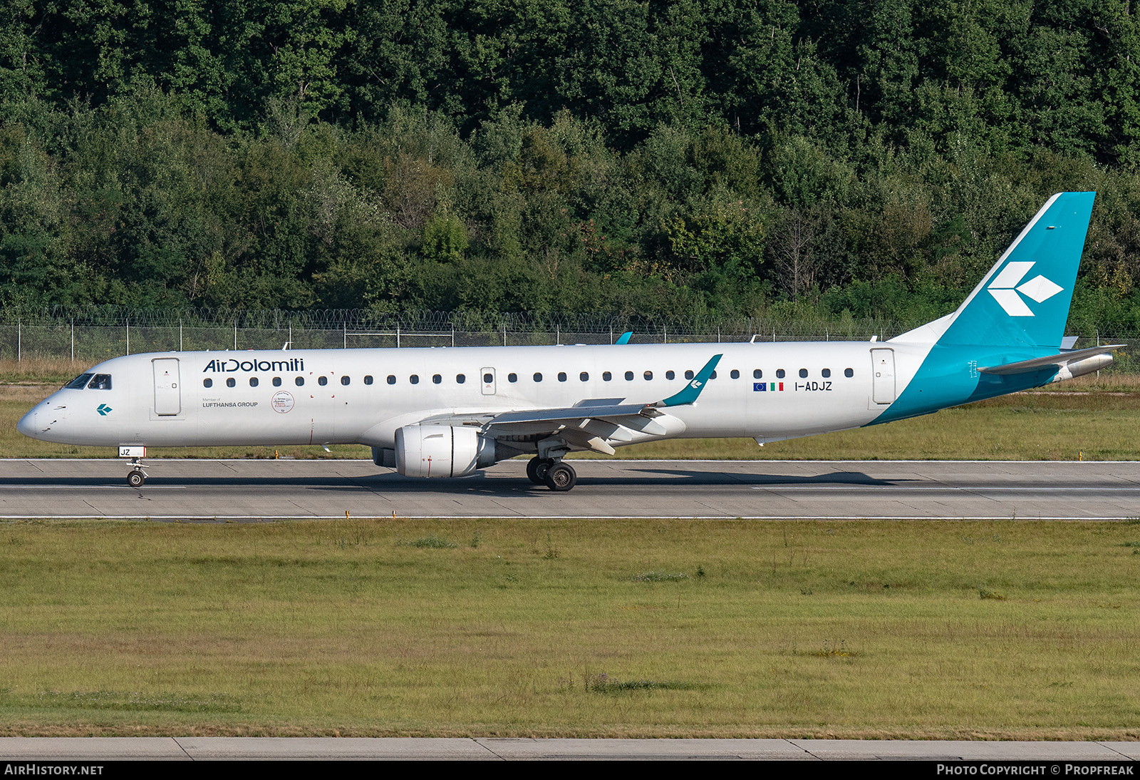 Aircraft Photo of I-ADJZ | Embraer 195LR (ERJ-190-200LR) | Air Dolomiti | AirHistory.net #717002