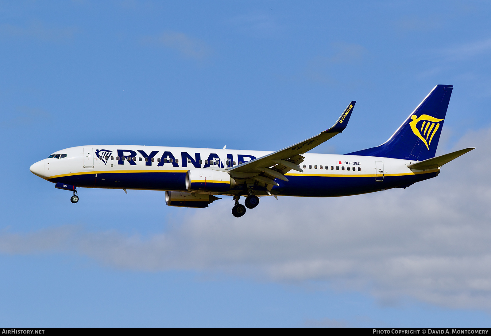 Aircraft Photo of 9H-QBN | Boeing 737-8AS | Ryanair | AirHistory.net #717052
