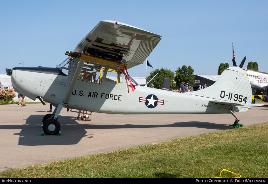 Aircraft Photo of N70XH / 0-11954 | Cessna O-1A Bird Dog | USA - Air Force | AirHistory.net #717114