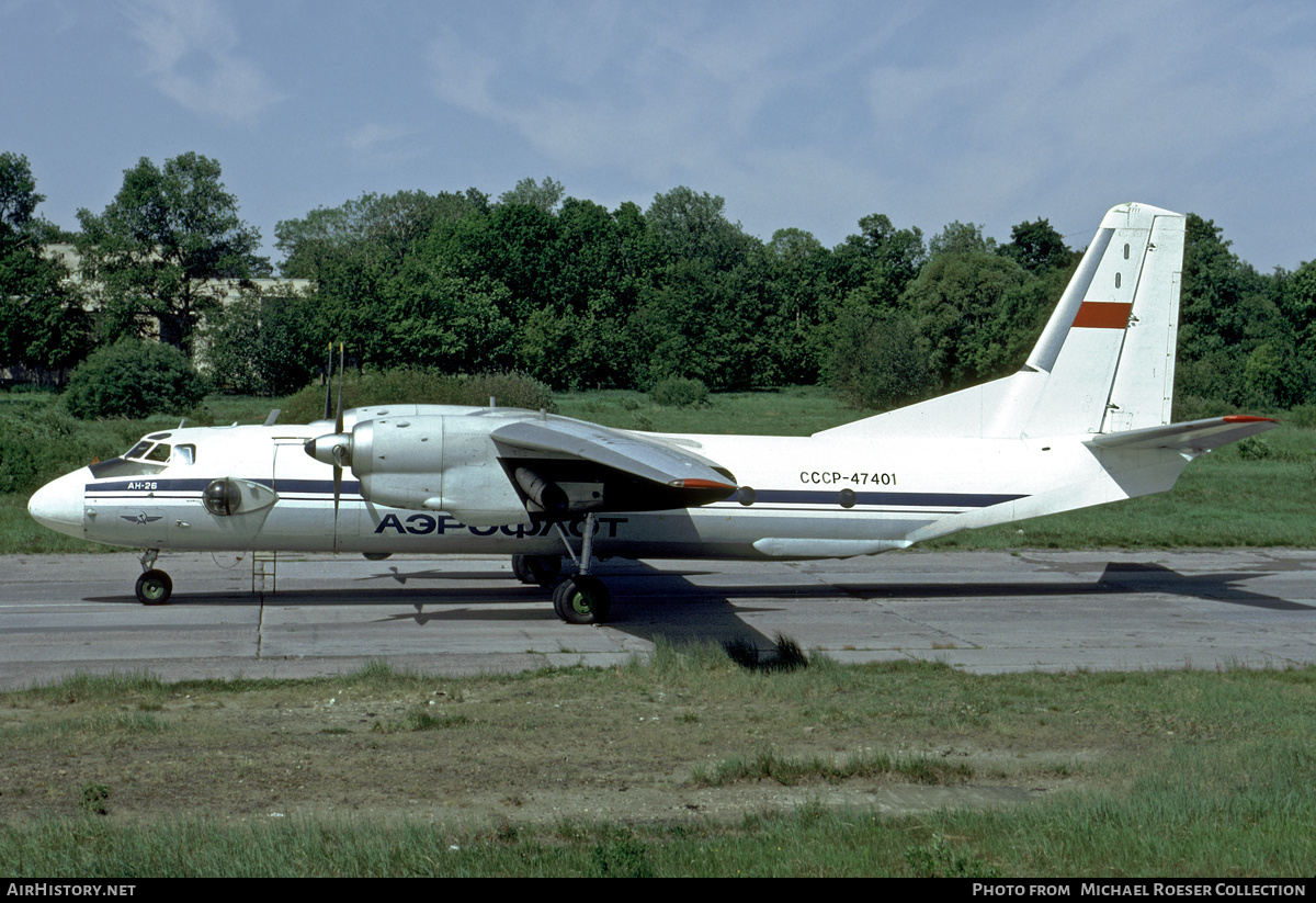 Aircraft Photo of CCCP-47401 | Antonov An-26 | Aeroflot | AirHistory.net #717196