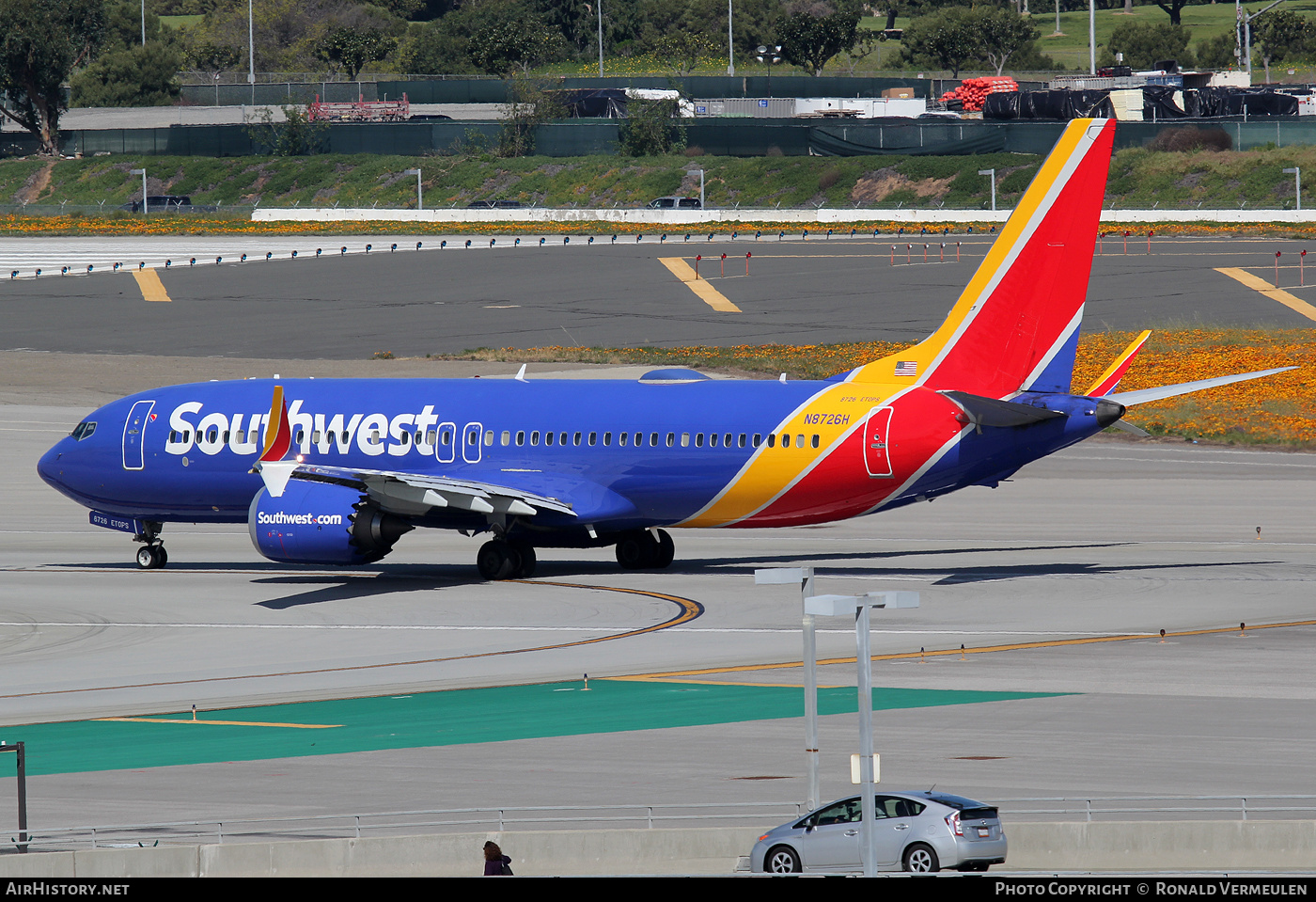 Aircraft Photo of N8726H | Boeing 737-8 Max 8 | Southwest Airlines | AirHistory.net #717284