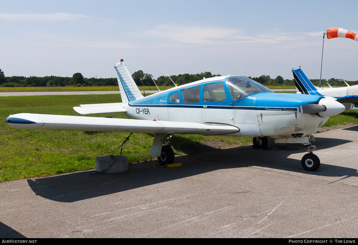 Aircraft Photo of CF-YER | Piper PA-28R-180 Cherokee Arrow | AirHistory.net #717429