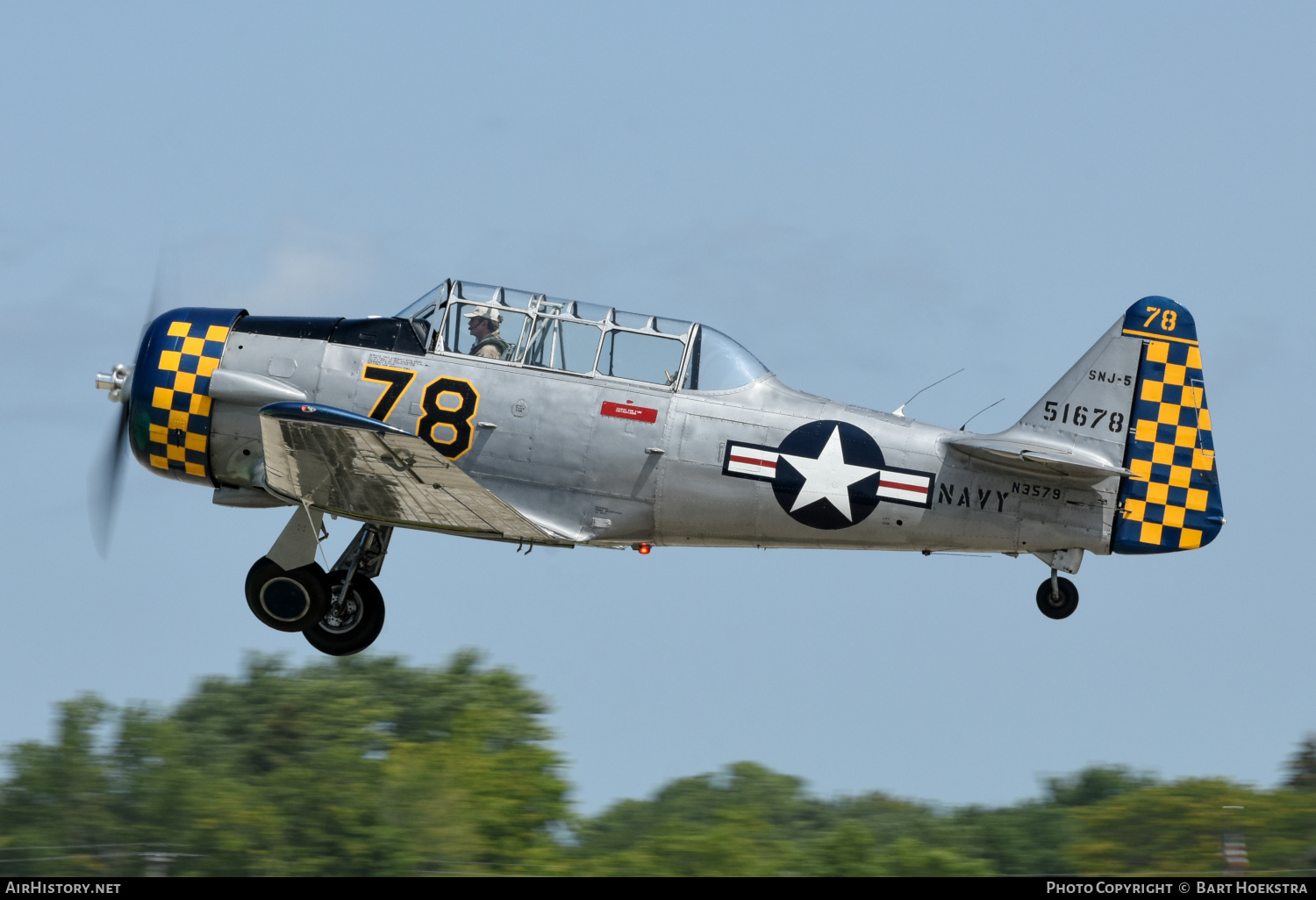 Aircraft Photo of N3579 / 51678 | North American SNJ-5 Texan | USA - Navy | AirHistory.net #717502