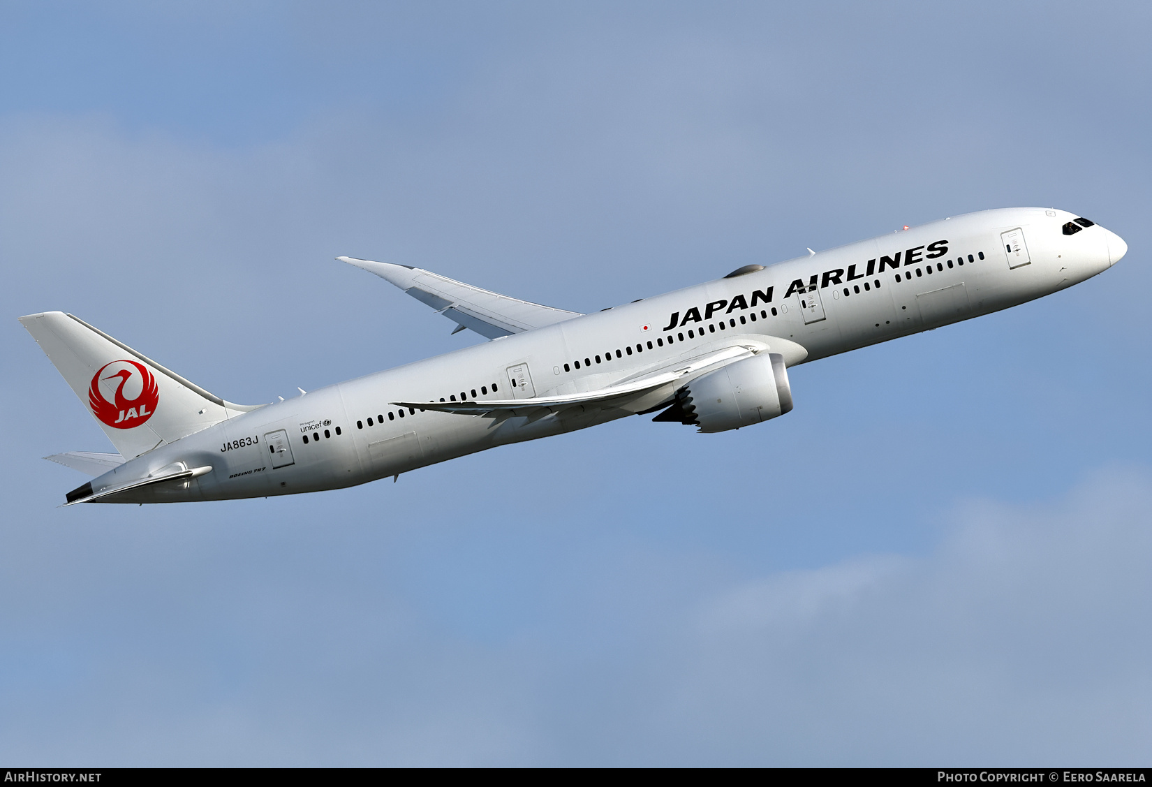 Aircraft Photo of JA863J | Boeing 787-9 Dreamliner | Japan Airlines - JAL | AirHistory.net #717601