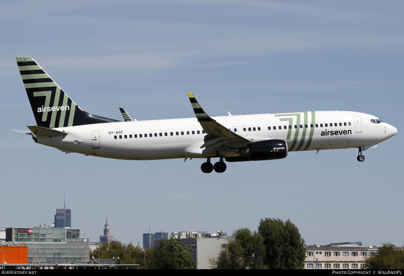 Aircraft Photo of OY-ASF | Boeing 737-8GJ | Airseven | AirHistory.net #717619