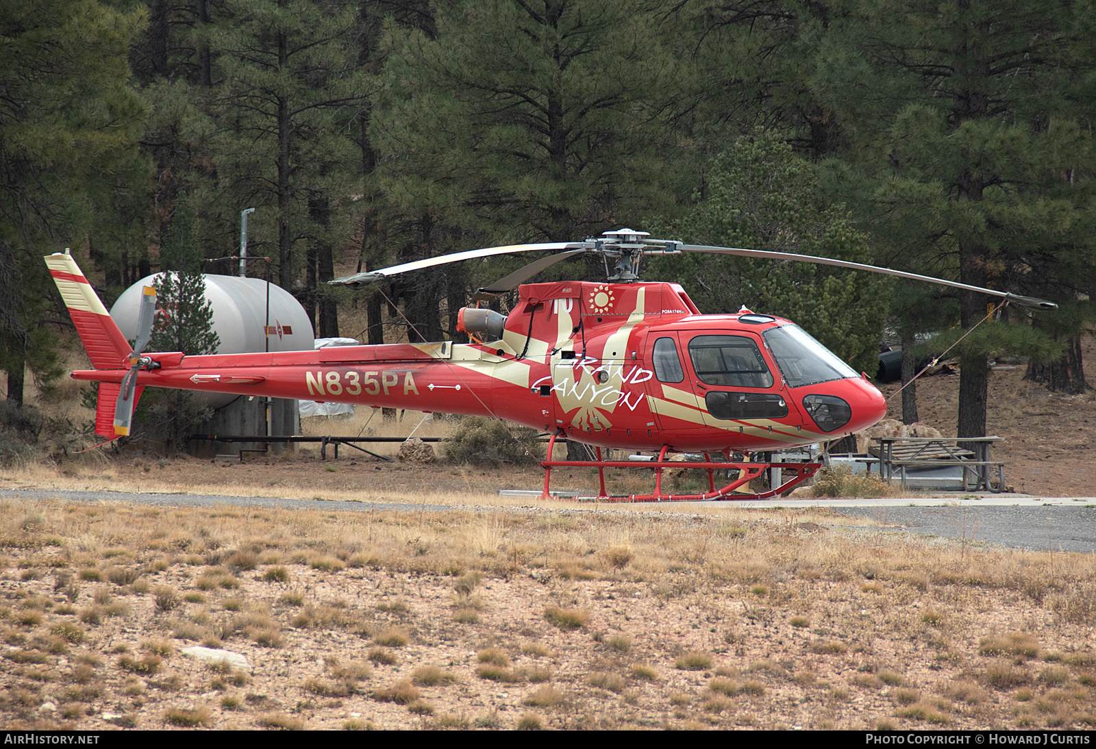 Aircraft Photo of N835PA | Eurocopter AS-350B-3E Ecureuil | Papillon Grand Canyon Helicopters | AirHistory.net #717635