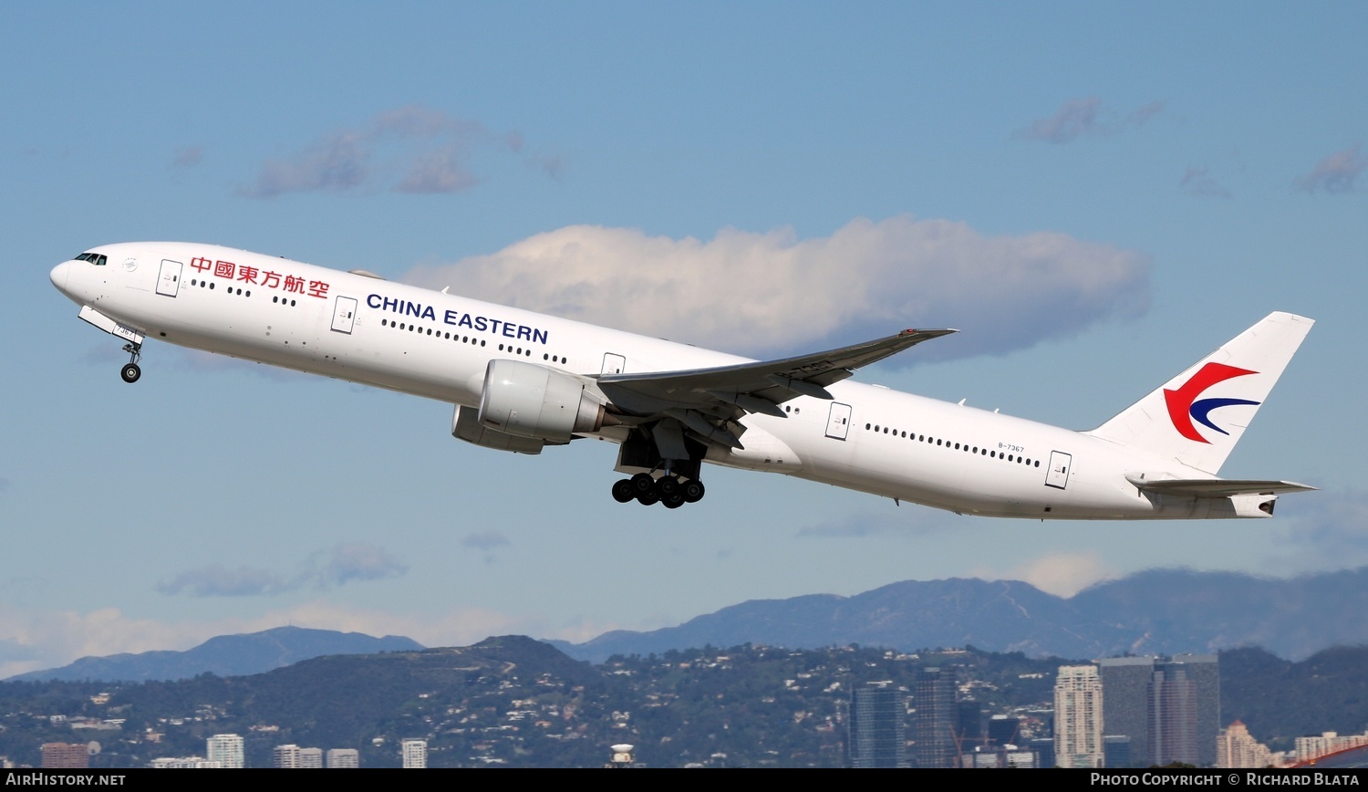 Aircraft Photo of B-7367 | Boeing 777-300/ER | China Eastern Airlines | AirHistory.net #717881