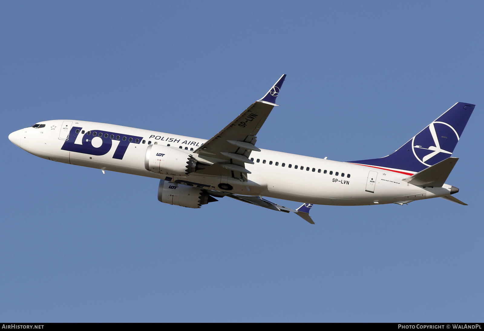 Aircraft Photo of SP-LVN | Boeing 737-8 Max 8 | LOT Polish Airlines - Polskie Linie Lotnicze | AirHistory.net #717921