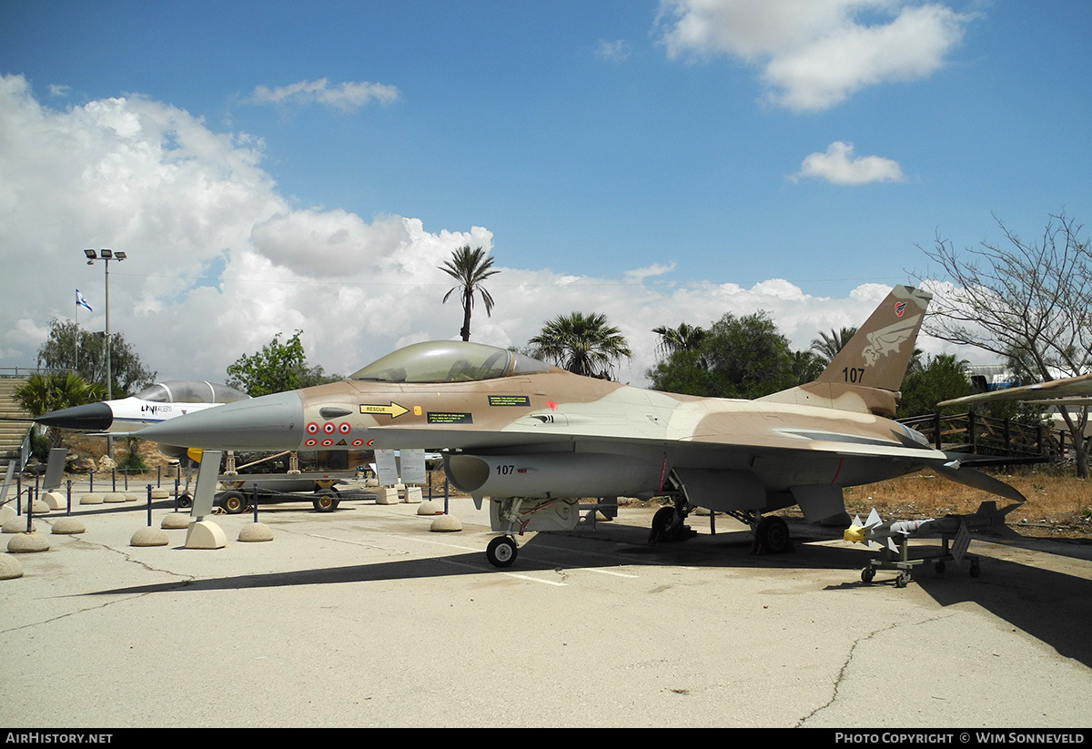 Aircraft Photo of 107 | General Dynamics F-16A Netz | Israel - Air Force | AirHistory.net #718010