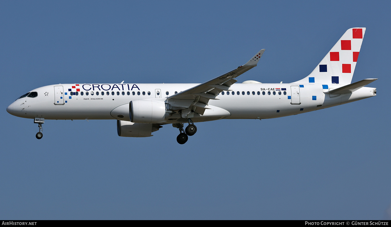 Aircraft Photo of 9A-CAE | Airbus A220-371 (BD-500-1A11) | Croatia Airlines | AirHistory.net #718050