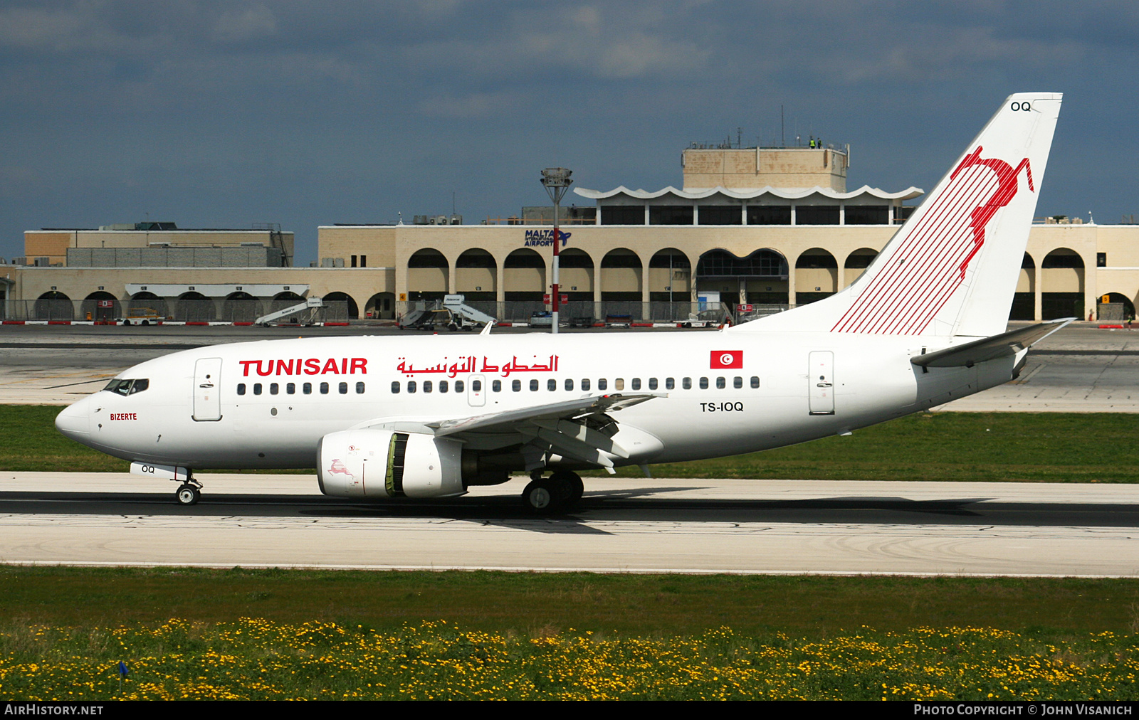 Aircraft Photo of TS-IOQ | Boeing 737-6H3 | Tunisair | AirHistory.net #718070