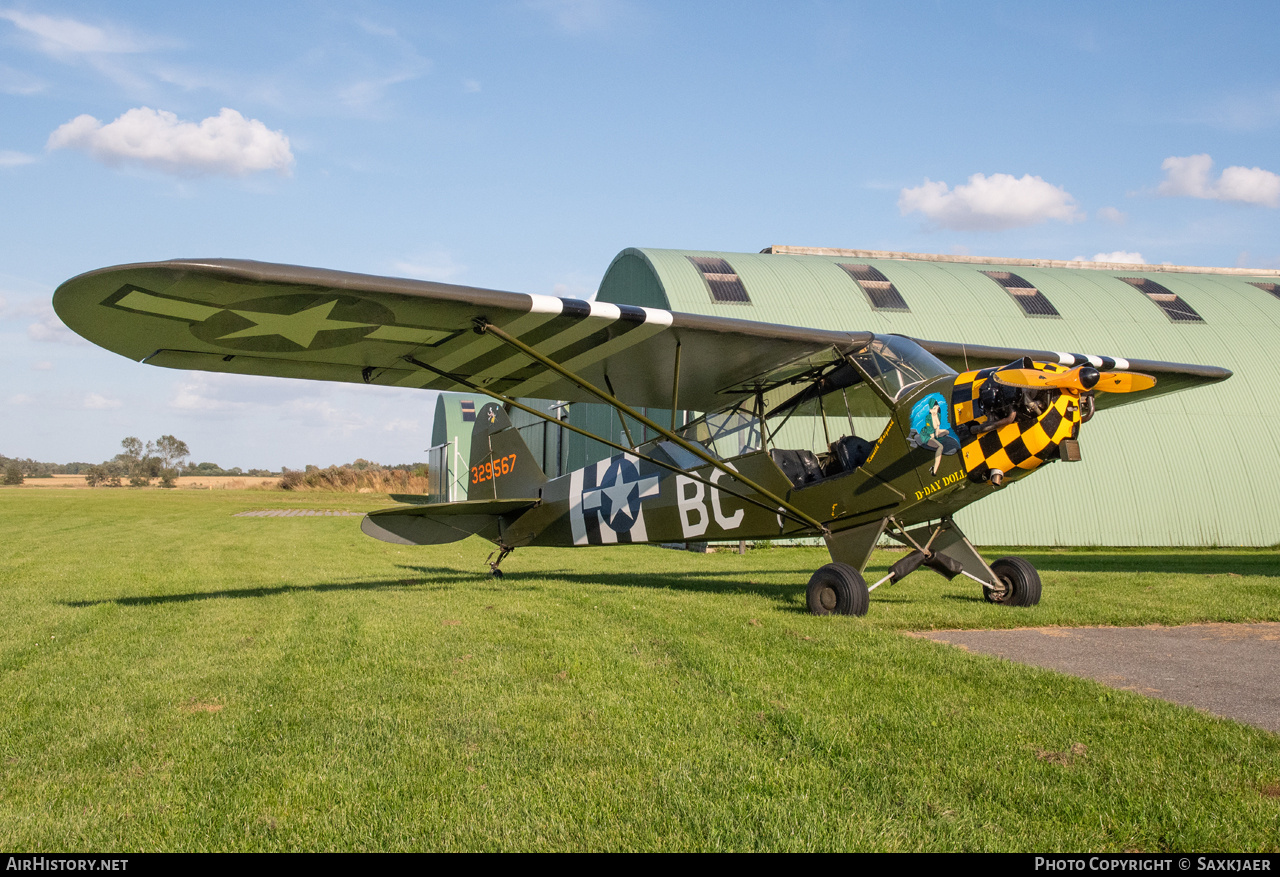 Aircraft Photo of OY-AFG / 329567 | Piper L-4H Grasshopper (J-3C-65D) | USA - Air Force | AirHistory.net #718104