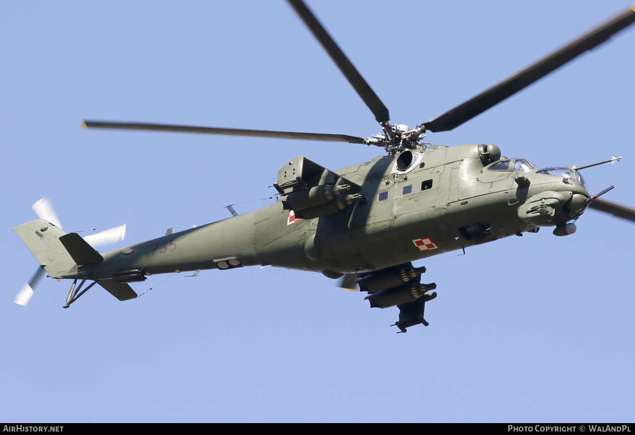 Aircraft Photo of 735 | Mil Mi-24W | Poland - Army | AirHistory.net #718418