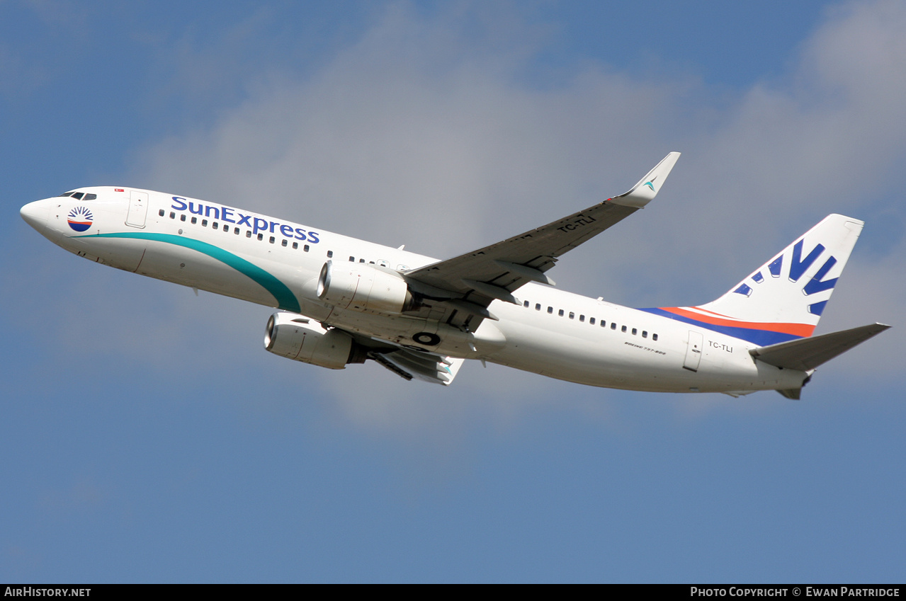Aircraft Photo of TC-TLI | Boeing 737-8FZ | SunExpress | AirHistory.net #718488