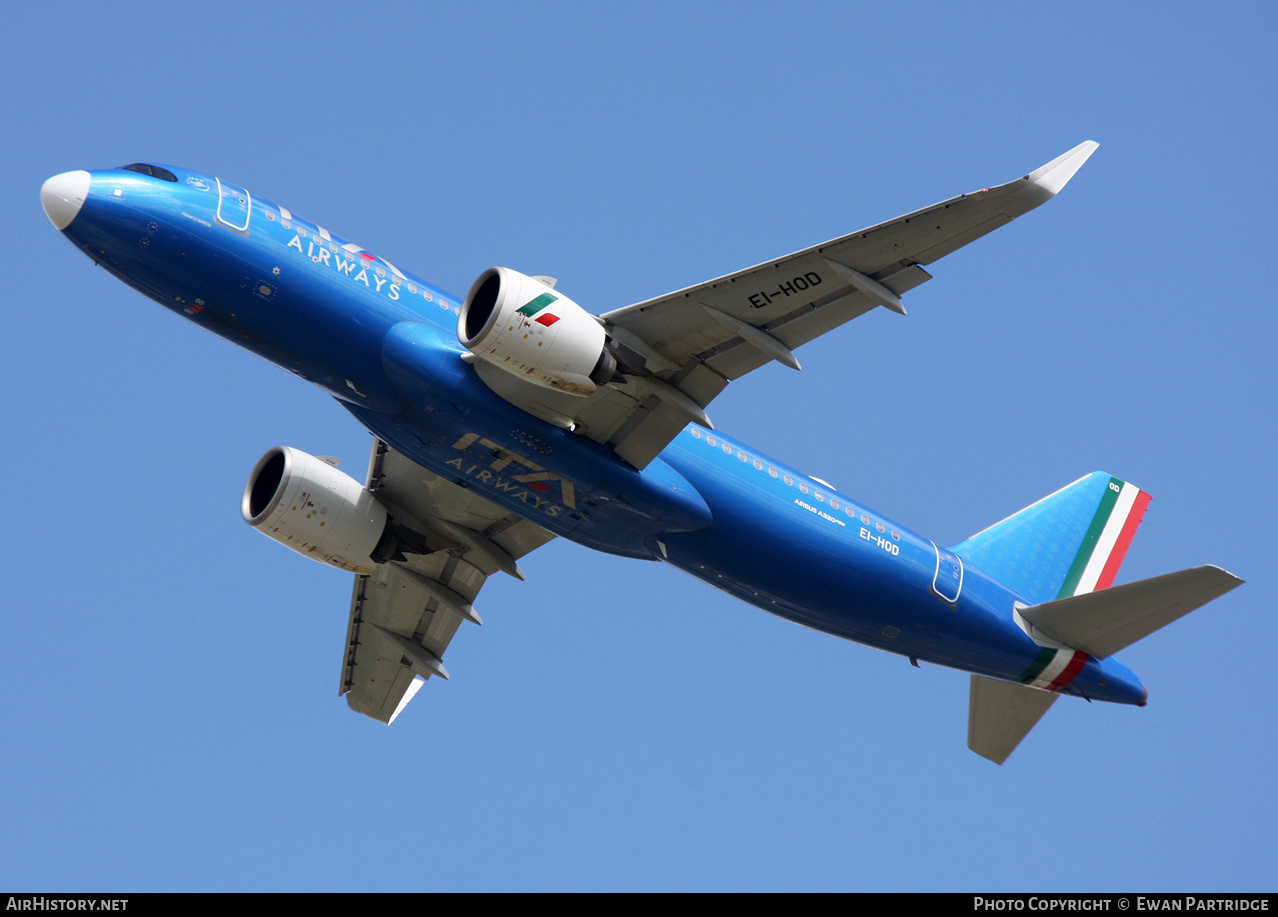 Aircraft Photo of EI-HOD | Airbus A320-272N | ITA Airways | AirHistory.net #718490