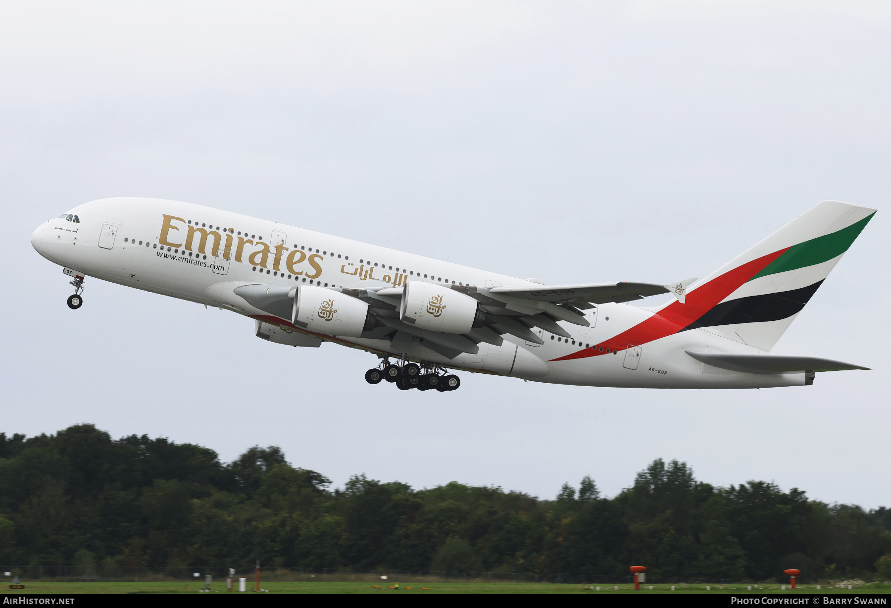 Aircraft Photo of A6-EOP | Airbus A380-861 | Emirates | AirHistory.net #718516