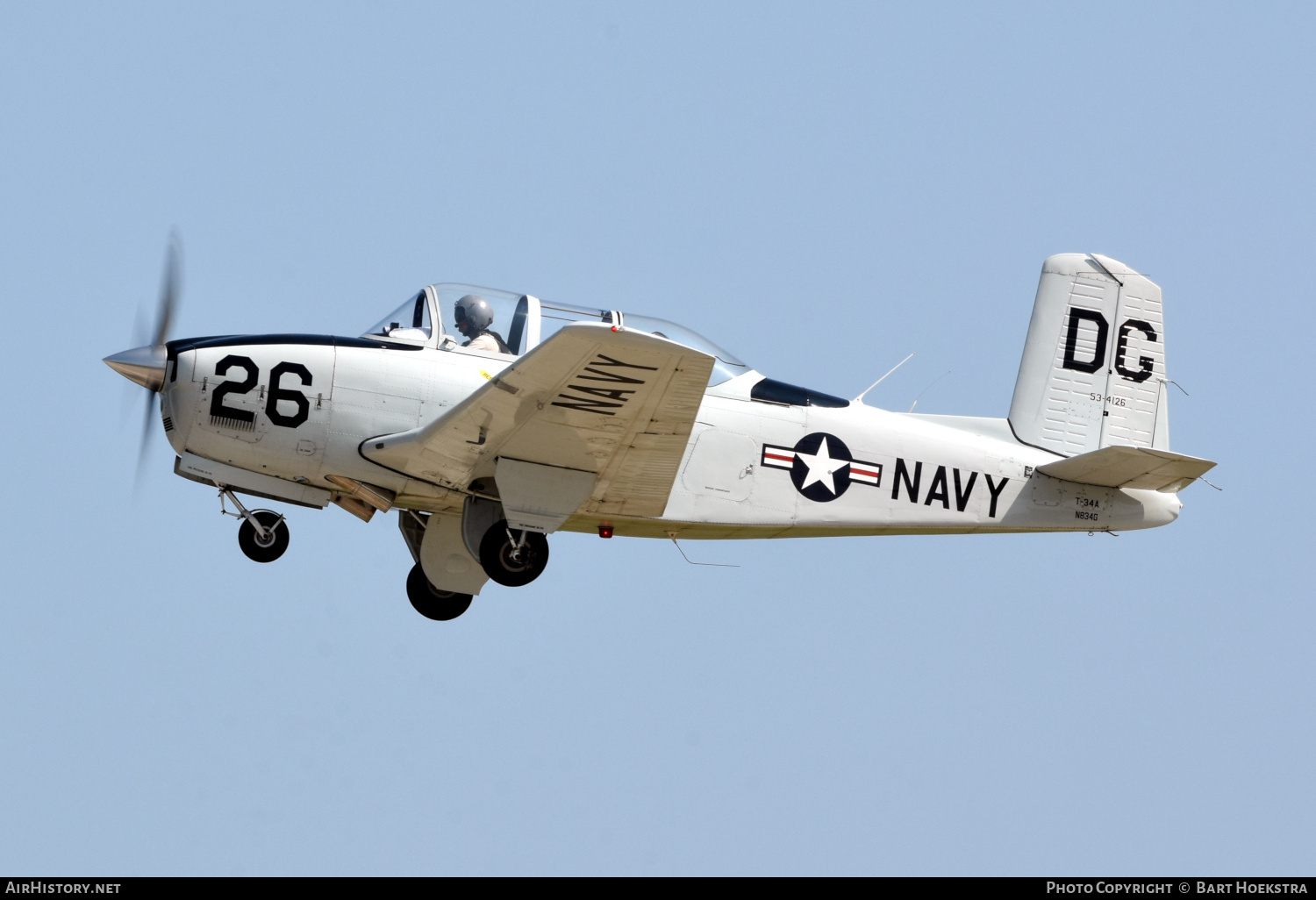 Aircraft Photo of N834G / 53-4126 | Beech T-34A Mentor | USA - Navy | AirHistory.net #718632