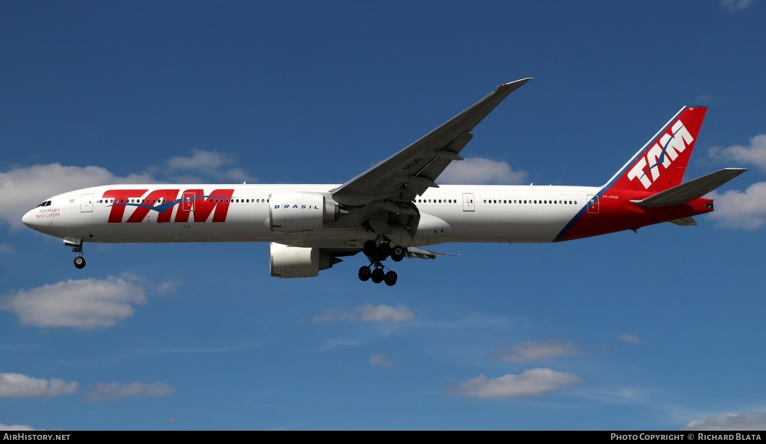 Aircraft Photo of PT-MUG | Boeing 777-32W/ER | TAM Linhas Aéreas | AirHistory.net #718769