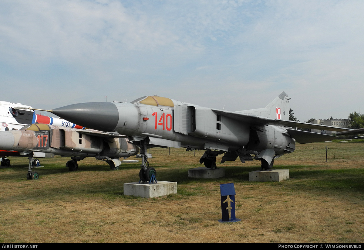 Aircraft Photo of 140 | Mikoyan-Gurevich MiG-23MF | Poland - Air Force | AirHistory.net #718891