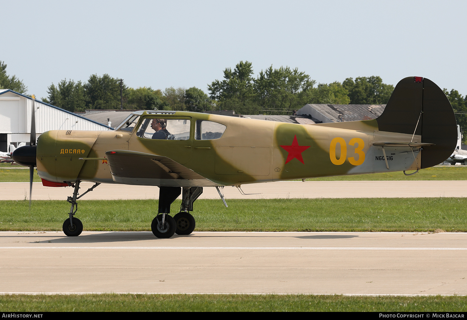 Aircraft Photo of N60516 / 03 yellow | Yakovlev Yak-18T | Soviet Union - DOSAAF | AirHistory.net #718966